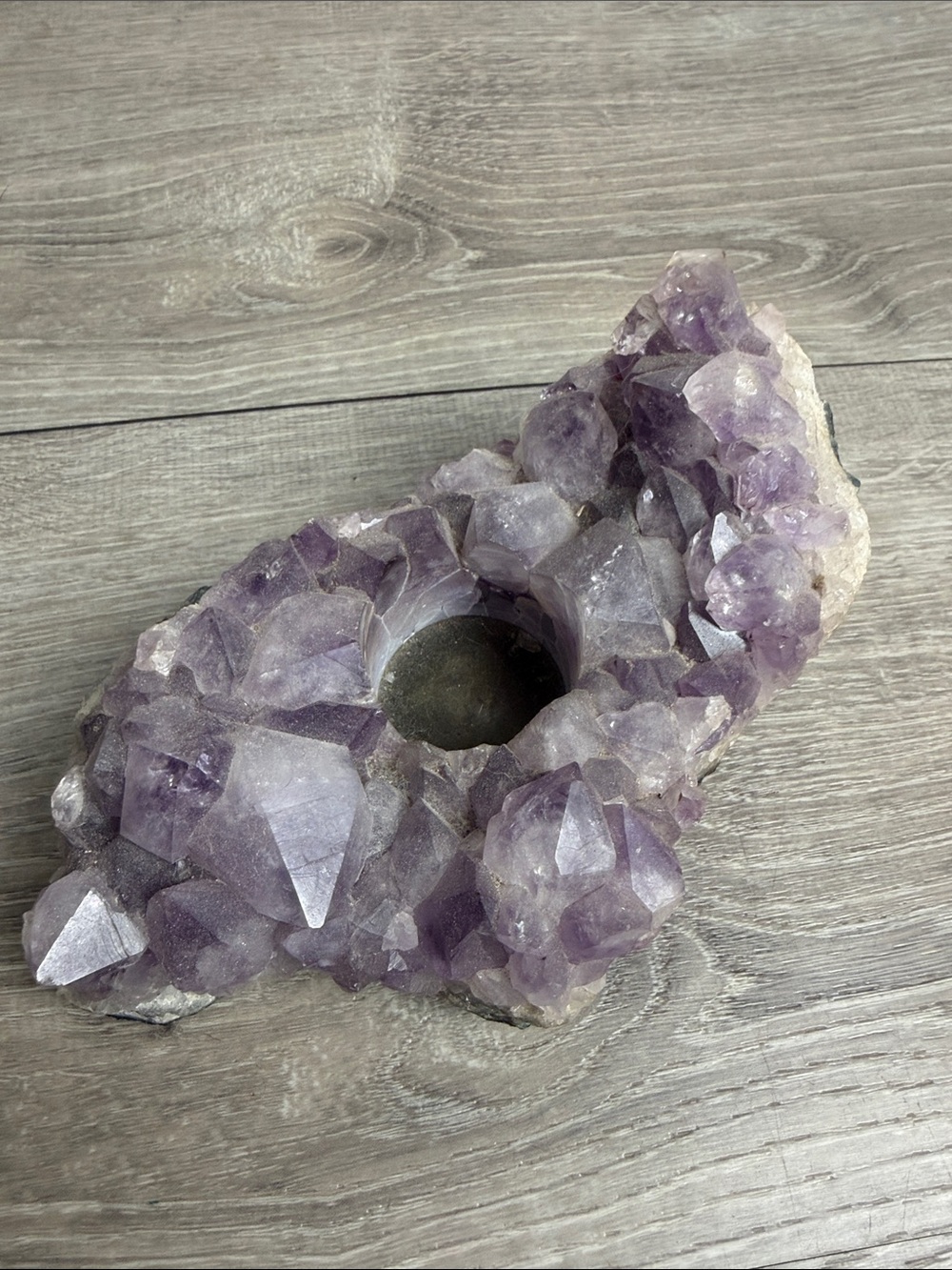 Amethyst Tea Light Candle Holder - Picture 2 of 7